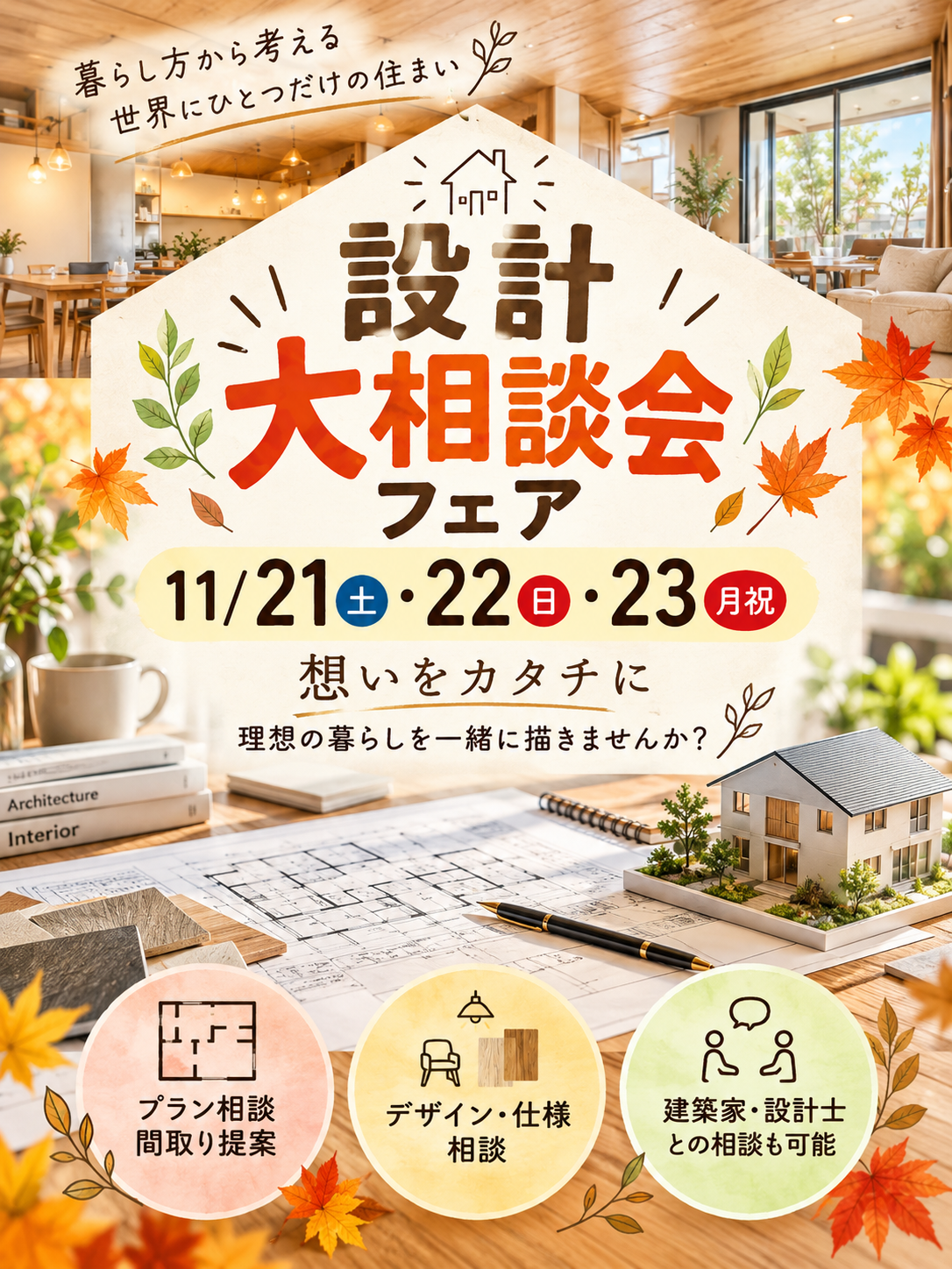 設計大相談会フェアの案内画像